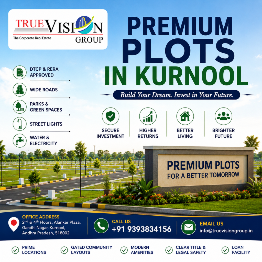 Premium plots in Kurnool