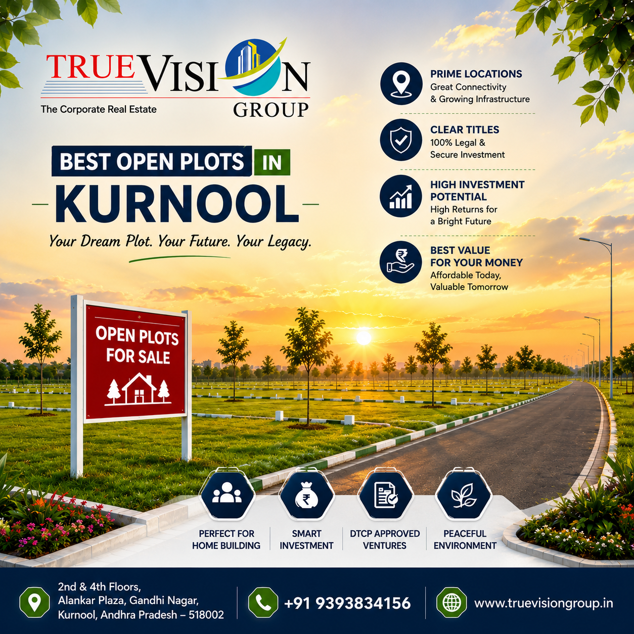 Best Open Plots in Kurnool